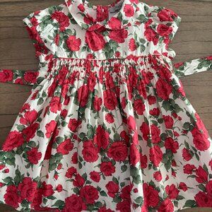 Fleurisse Violette Liberty Ruby Carline Rose Dress 12 Mo
